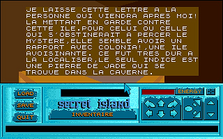 Secret Island atari screenshot
